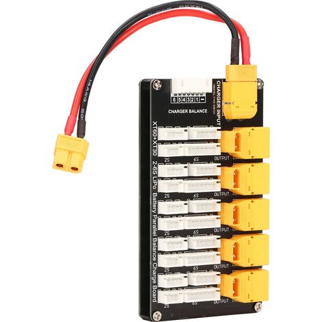 Chargeur Batterie LiPo Parallèle XT30 XT60 2-6S pour IMAX B6, Double Prise Lithium (1/5)