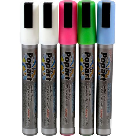 Marcadores para pizarra blanca, punta de 2-6 mm, juego de 5 - Hendi 664216 (1/2)