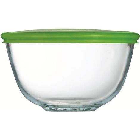Jatte Pyrex 0.5l Verre Borosilicate Résistant Avec Couvercle - Pyrex