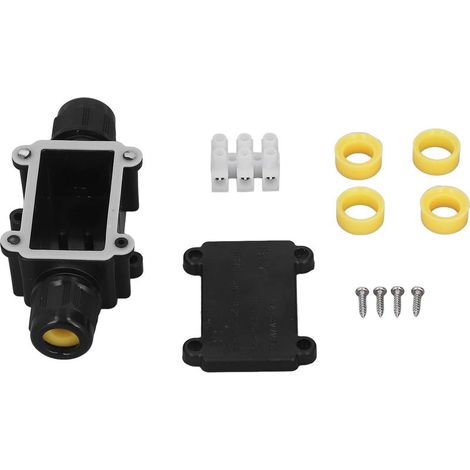 IP68 wasserdichte Anschlussdose mit 3 Kabeleinführungen für 5-15 mm Kabel - Außenanschluss (1/4)