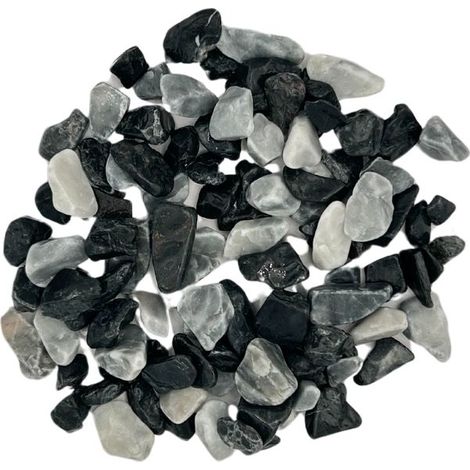 BIG BAG de +/- 500 Kg Galets Zen en Pierre Naturelle (Noir et Gris Bleuté) Ø 8/12 mm - Livraison STANDARD (1/5)