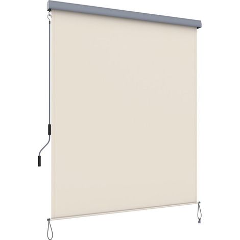 Tenda verticale per balcone terrazza tenda da sole esterna parasole frangivista impermeabile gamma classica beige 1,6 x 2,5 m 120001833
