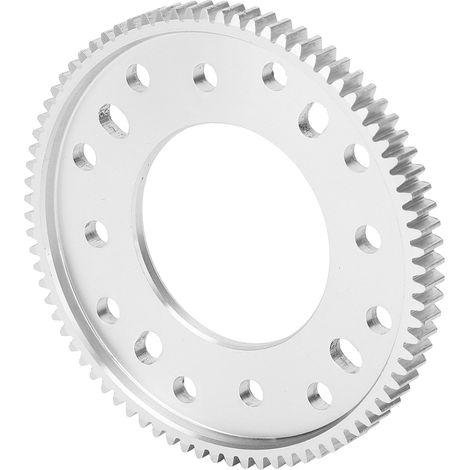 Engrenage cylindrique en aluminium à 80 dents, pièces de décélération et de survitesse à denture droite, 32 mm (1/5)