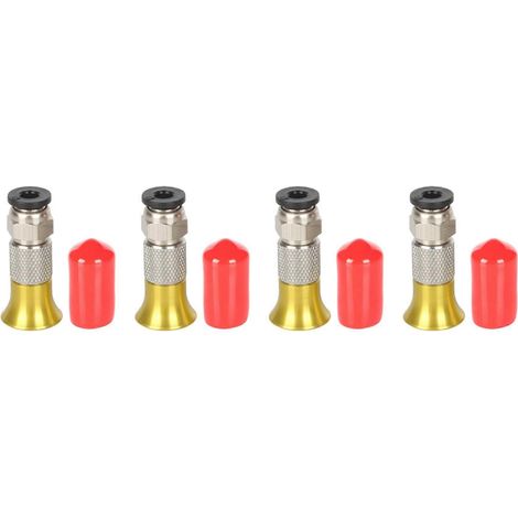 conectores rectos neumáticos PC4-M6 para caja secadora de filamento de impresora 3D, 4 tubos de PTFE de 2,5 mm, 1,75 mm, acoplador de alimentación M6.