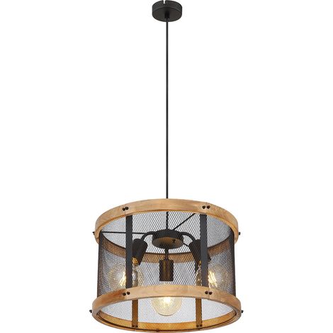 Globo - lampada a sospensione - Jeanie - nero - metallo - Ø 40cm