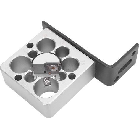 Outil auxiliaire de fraisage pour tiges rondes, gabarit réglable à 8 trous avec plaquette carbure, 8mm 9mm 10mm 12mm 15mm 16mm 18mm 20mm (1/5)