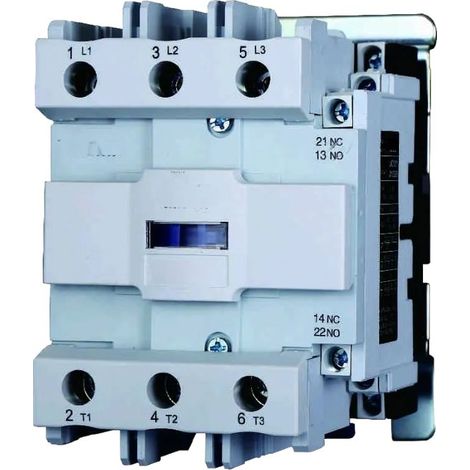gloca Contattore AC 220V 50/60Hz Bobina 3P 3 Poli Normalmente Aperto Ue 380V (Ie 80 Ampere) (1/4)