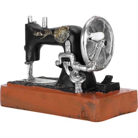 Machine à coudre vintage miniature décor bureau jouet collection figurine modèle cadeau rétro (1/5)