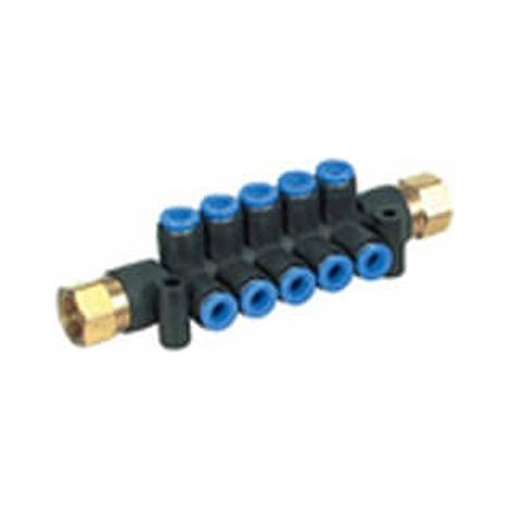 Raccord rapide SMC KM vers Rc 1/4 Enfichable 6 mm ( Prix pour Boîte de 5 )