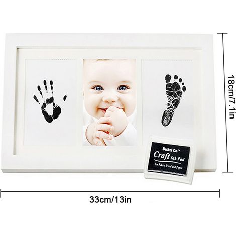 Fotorahmen-Set mit Hand- und Fußabdrücken von Neugeborenen – das perfekte Geschenk zur Babyparty (1/5)
