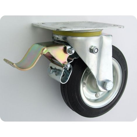 VOLANTE DE METAL-CAUCHO 160MM CARCASA DE DIRECCIÓN + FRENO 45H - KL160 SKR HA