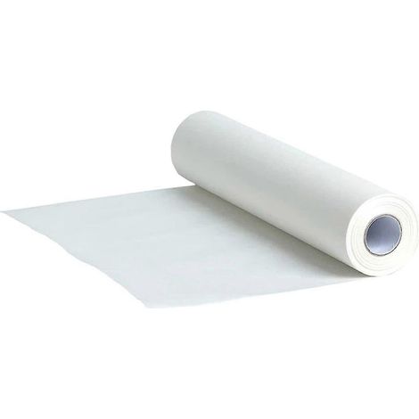 1 rouleau de papier sulfurisé double face blanc absorbant l'huile pour la cuisson au four et à la vapeur, idéal pour les restaurants. (1/5)