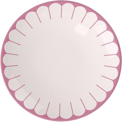 Fleur cassis assiette pour le petit-déjeuner rose, rés. lave-vaisselle/micro-ondes, ass. à dessert, pte assiette pr petit-déjeuner, desserts et snacks, ass. à gâteau, Porcel. (1/5)