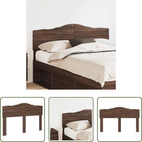 vidaXL Cabecero Roble Marrón Madera de ingeniería (1/5)