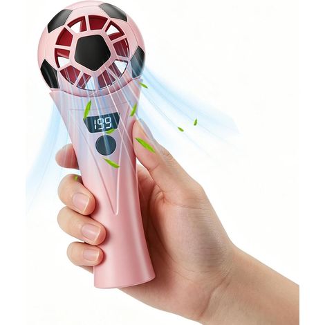Tragbarer Mini Ventilator im sportlichen Fußball Design für Fans (1/5)