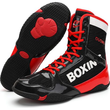 Wrestling Shoes for Men and Women, Sizes 36-46, Boxing Shoes with Non-Slip Rubber Soles, Lightweight and Breathable for Boxing, Kickboxing, Wrestling (1/5)