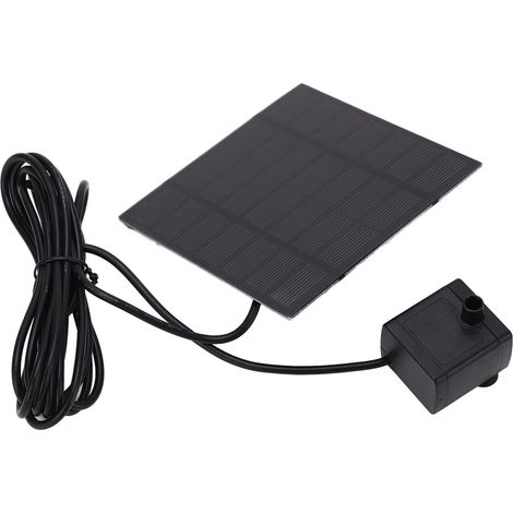 Pompe à eau solaire, hauteur de refoulement maximale de 120 cm, hauteur de fonctionnement maximale de 70 cm, protection contre la marche à sec, pompe de fontaine solaire avec 6 buses (1/5)