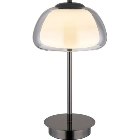 Globo - lámpara de mesa - AVILA - antracita - vidrio - Ø 25cm -