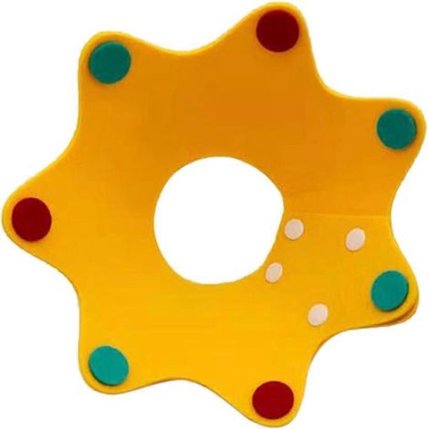 Collier de récupération doux pour chat, cône ajustable pour chiot, collier protecteur jaune taille S.