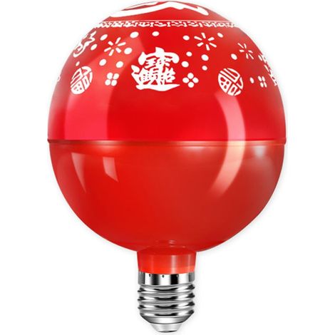 Lampe Projecteur RGB E27 - Lampe Ambiante Rotative pour Occasions Festives - 6 W - Matériau ABS - 11 x 14 cm (1/5)
