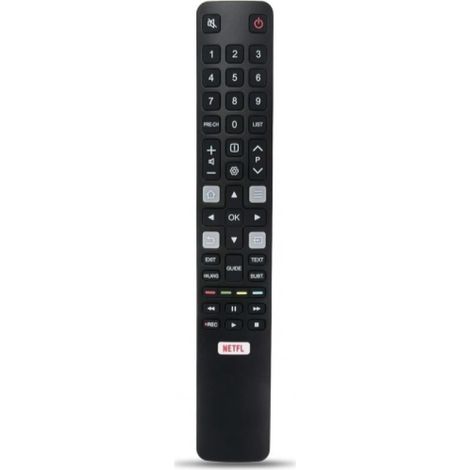 Télécommande de remplacement TCL RC802N, télécommande universelle pour téléviseur TCL compatible avec tous les téléviseurs intelligents TCL avec bouton de raccourci Netflix 32ES560 40ES560 U50P6146 U5 (1/5)