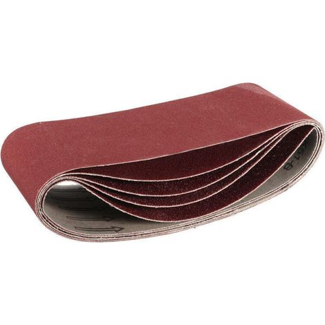 Lot de 5 bandes abrasives de 100 mm x 915 mm,Grain 240 En oxyde d'aluminium - Pour le travail du bois, le polissage du métal, l'aiguiseur de couteaux (1/5)