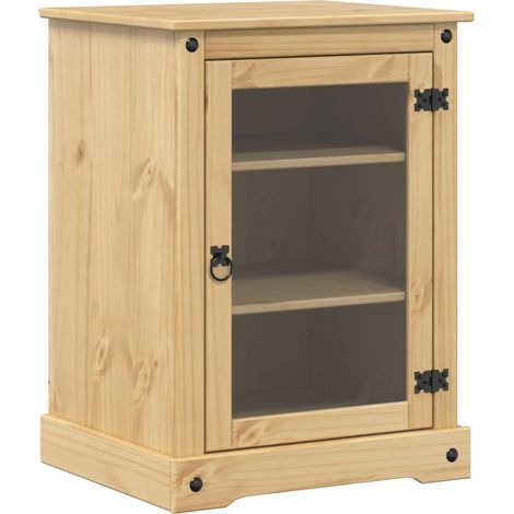 Mobile TV multimediale Mensola TV Credenza TV Sala da pranzo Soggiorno Camera da letto HiFi Corona 60 x 50 x 82 cm Legno massello di pino marrone 020025428