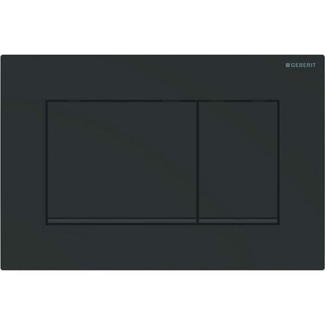 Geberit – Plaque de commande WC Bet-Pl Sigma30 2-M noir mat – Finition mate – Dimensions 115x30mm – Pour installation murale