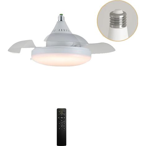 Ventilador de techo, luz LED, control remoto, estilo A (1/2)