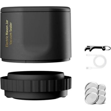 Scelleuse Sous Vide Électrique - Pour Bocaux Mason - Pompe À Vide Rechargeable Sans Fil - Automatique - 1 Pièce (1/5)