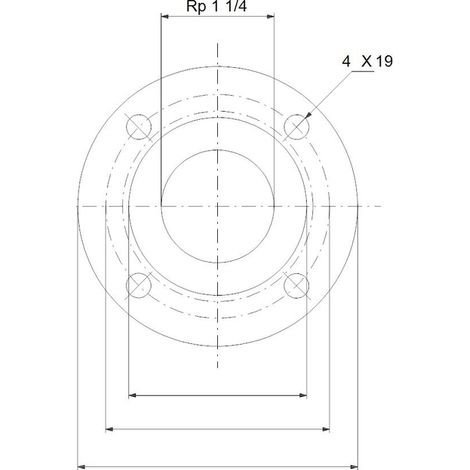 GRUNDFOS Zubehör für vert. Kreiselpumpen Gegenflansch Rp11/4 PN16 für CR1,3,5, 419901 (1/3)