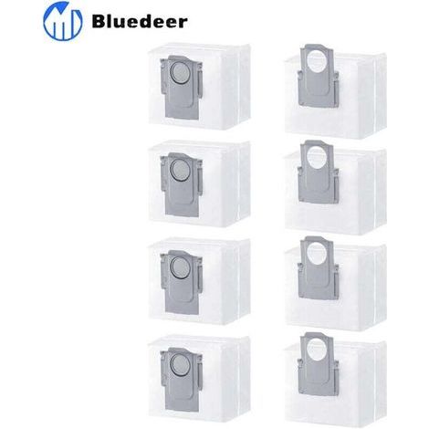 Confezione da 8 sacchetti per aspirapolvere compatibili con Roborock S8+, S8 Pro Ultra, S7 MaxV Ultra, Q7+, Q7 Max+, Q8 Max+, Q5 Pro+ - Kit di accessori di ricambio (1/4)