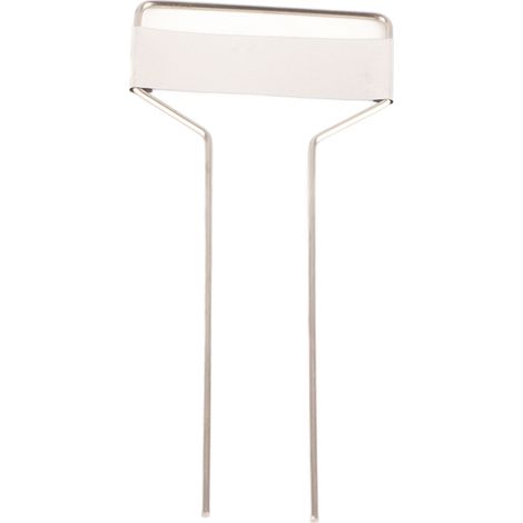 Plaques de jardin en métal aluminium zinc avec pied, étiquettes de plantes réutilisables pour fleurs, potager et plantes d'intérieur en 4 tailles (10-26cm) en acier inoxydable argenté (1/5)