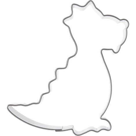 Tagliabiscotti a forma di dinosauro, acciaio inossidabile, 6,5 cm