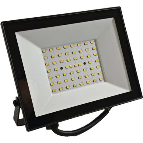 Projecteur LED 50W 4500lm 6500K IP65 noir Ecolight