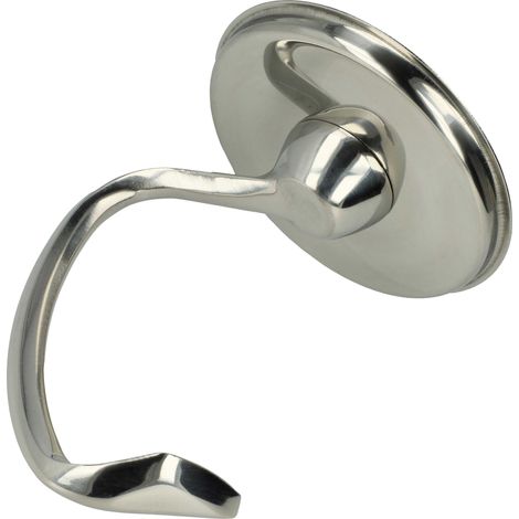 vhbw Knethaken kompatibel mit KitchenAid KSM90, KSM88PSQ, KSM85PS, KSM75 Küchenmaschine - Rührhaken, 10 x 15 cm, Edelstahl Silber