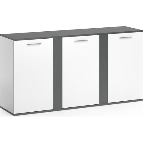 Kommode Novelli, Anthrazit, 155 x 80 cm mit Türen, Vicco (1/5)