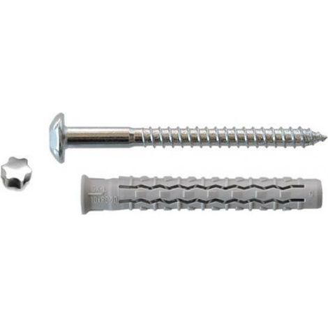 TASSELLO C/VITE GX10 PROLUNGATO Ø10X80MM ANTINTRUSIONE (1/5)