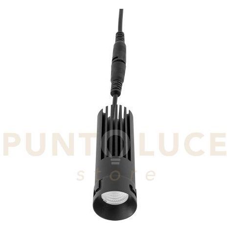 GFA1741 FARETTO DA INCASSO PER TUBOLARE "GPL 410-11-12-13-14-15-16-17" LED 3000K 500LM 10W NERO OPACO