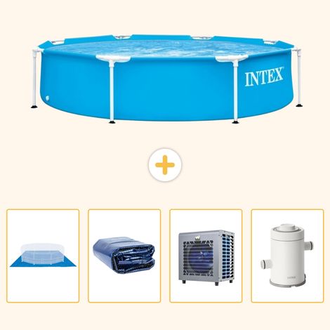 Intex Piscine Tubulaire Ronde - 244x51 cm - 5-pièces S104 (1/5)
