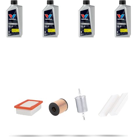 Kit tagliando 4 FILTRI e 4L OLIO compatibile con Peugeot 3008 II 1.6 PureTech 133kw Dal 2018 (1/5)