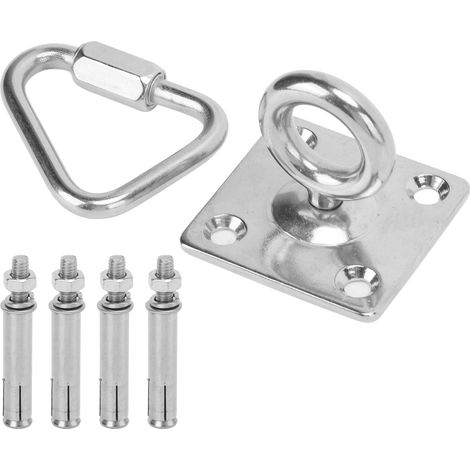 Suspension Bracket Hammock Mount Set - Crochet Carré Fixation, Écrou Triangulaire, Vis d'Expansion (1/5)