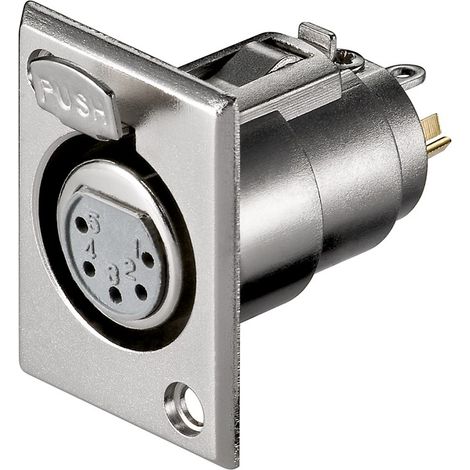 Wentronic XLR 187-5 G XLR FM 5 pin Acero inoxidable - Conector (Acero inoxidable)