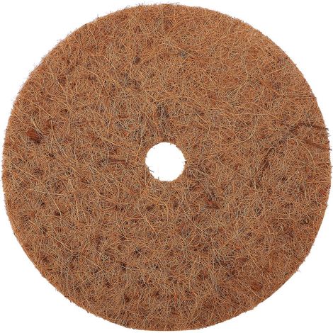 Felpudo de fibra de coco natural para macetas y jardines – modelo individual – 1 pieza – Duradero y protege contra la humedad del suelo. (1/5)