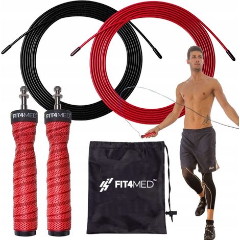 Verstellbares Springseil, 2 Stahlseile, Lager, Fit4Med Professional
