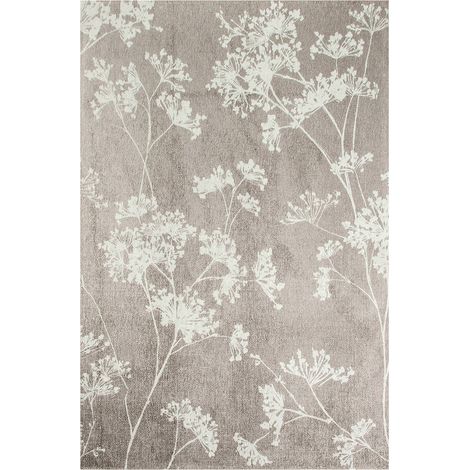 Tapis intérieur extérieur gris antidérapant jacquard - 140 x 200 cm (1/5)