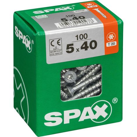 Spax 5x40 Universal Senkkopf T-STAR plus TGW WIROX A9J 5x40 L 100