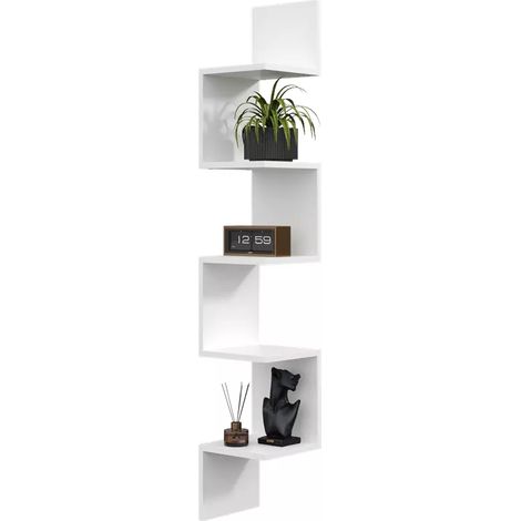 Mensola angolare sospesa moderna di medie dimensioni - 149 cm, rovere Sonoma (1/5)