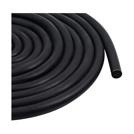 5m Round Polyethylene Seal 10mm Diameter EPDM Foam Rubber Filling Profile Black for Crevice and Grouts Concrete Filling (1/2)