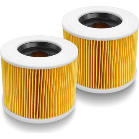 2er-Pack Staubsaugerfilter für Kärcher Serien WD2, WD3, WD3P, NT18, MV2 und MV3, Ersatzfilter für Kärcher Nass- und Trockensauger (1/5)